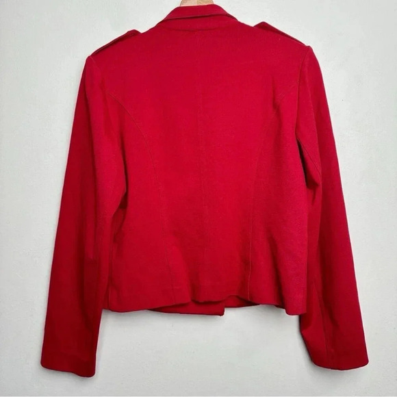 Frank Lyman  Womens Size 6 Double Button Red Cropped Blazer - Picture 15 of 15